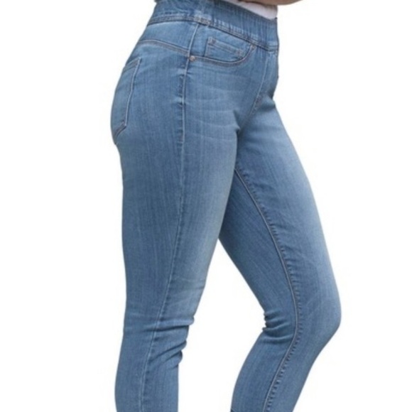 NYDJ CURVES 360 BY Not Your Daughters Jeans Release Hem Pull-On Jeans 8 Raw Hem - Picture 16 of 16